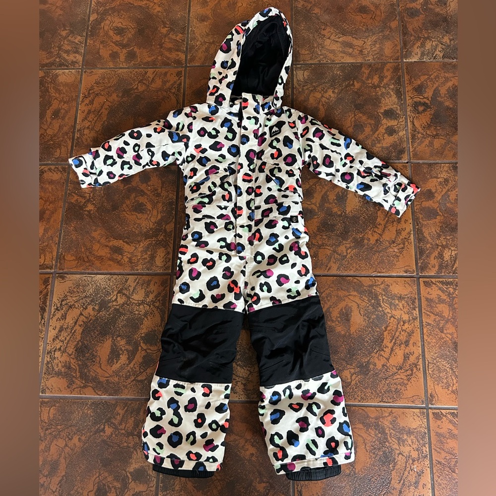 Burton Kids 2L One Piece - Rainbow Hunter Leopard Print (4t)